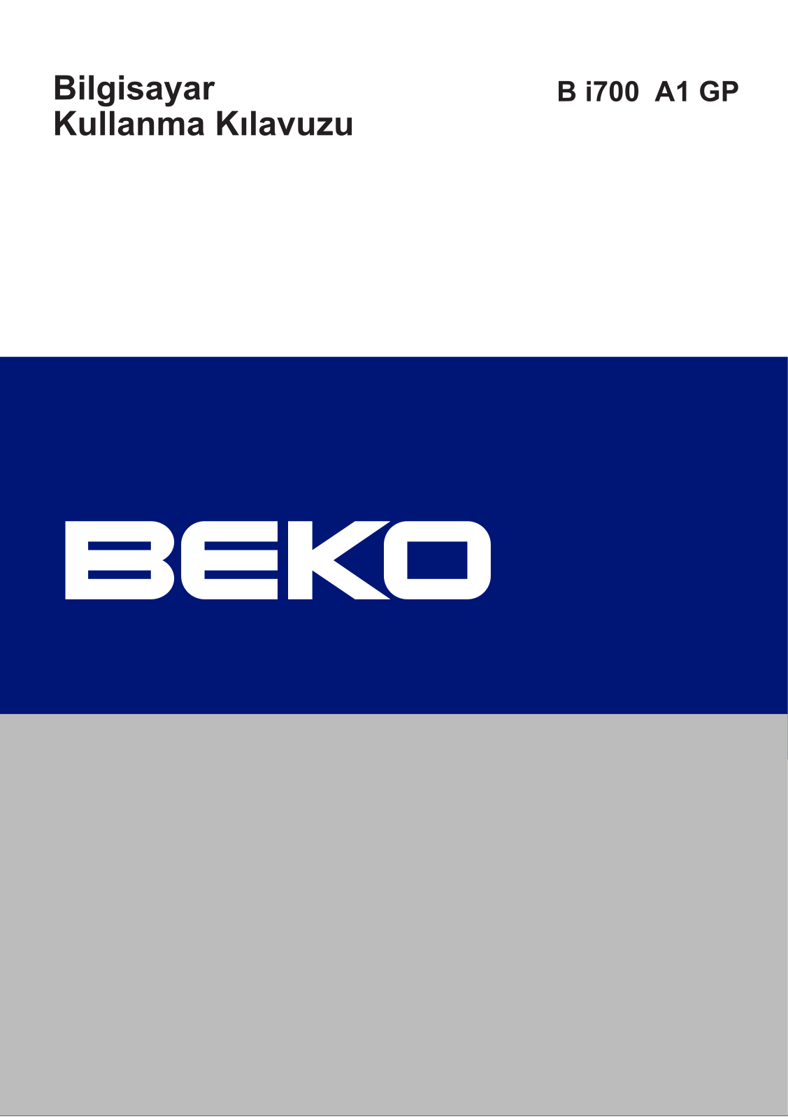 Beko B I700 GP User Manual