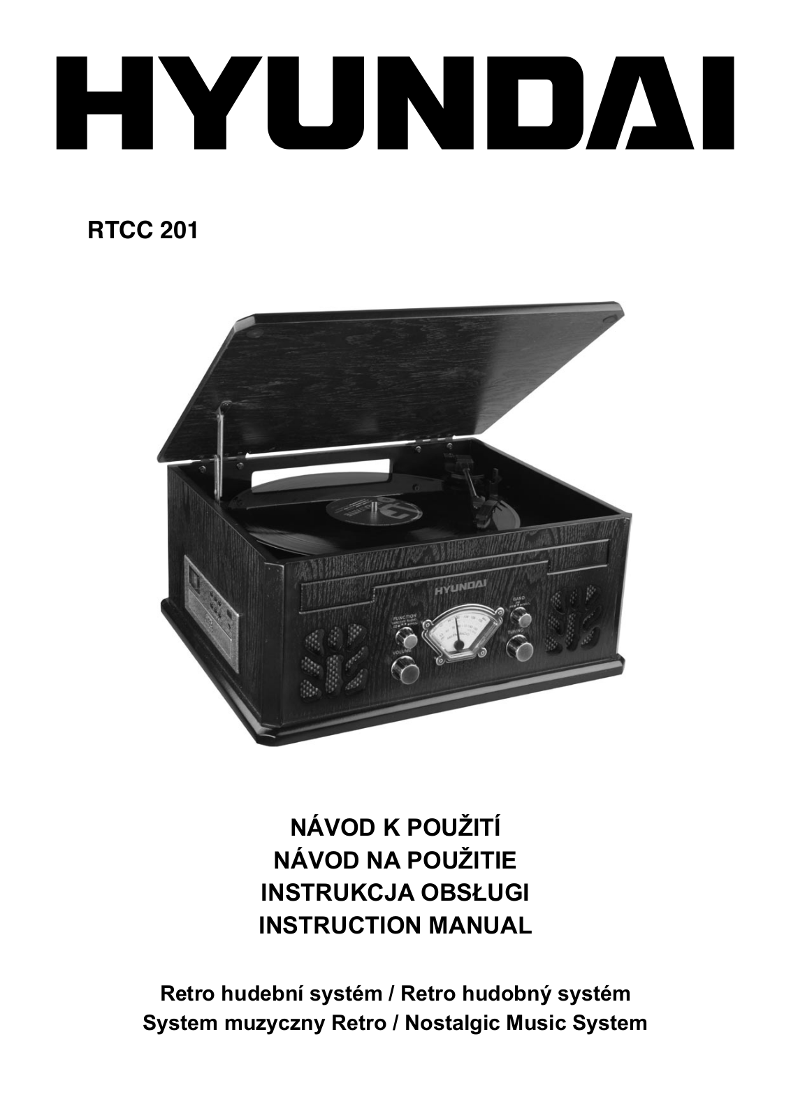 Hyundai RTCC 201 User Manual