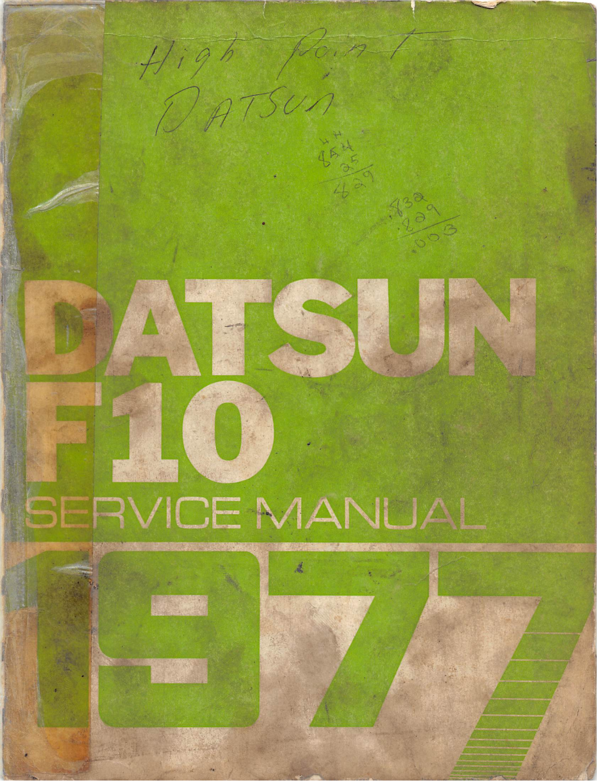 Nissan Cherry 1977 User Manual