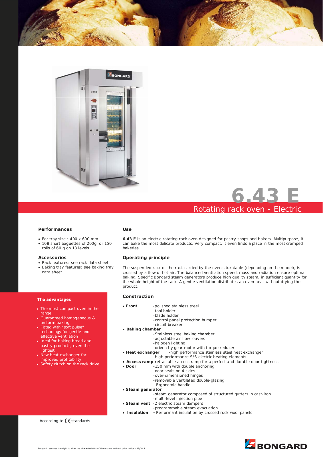 Bongard 6.43 E User Manual