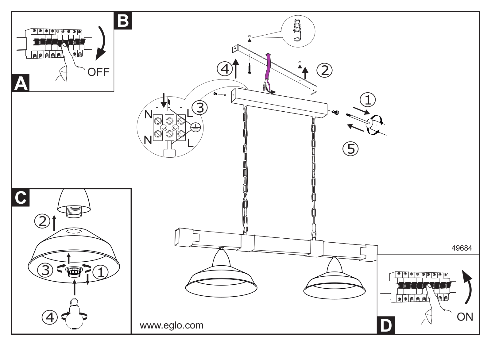 Eglo 49684 Service Manual