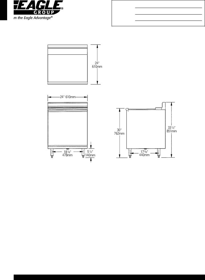 Eagle Group FBGR12-22 General Manual