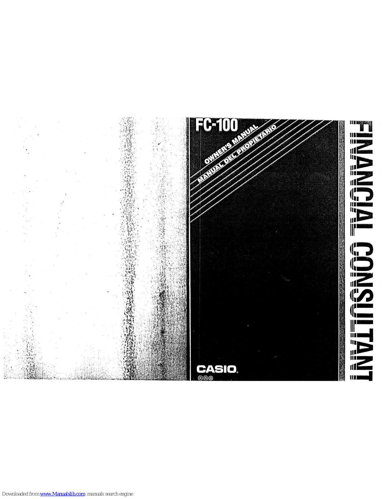 Casio Financial Consultant FC-100 Owner's Manual