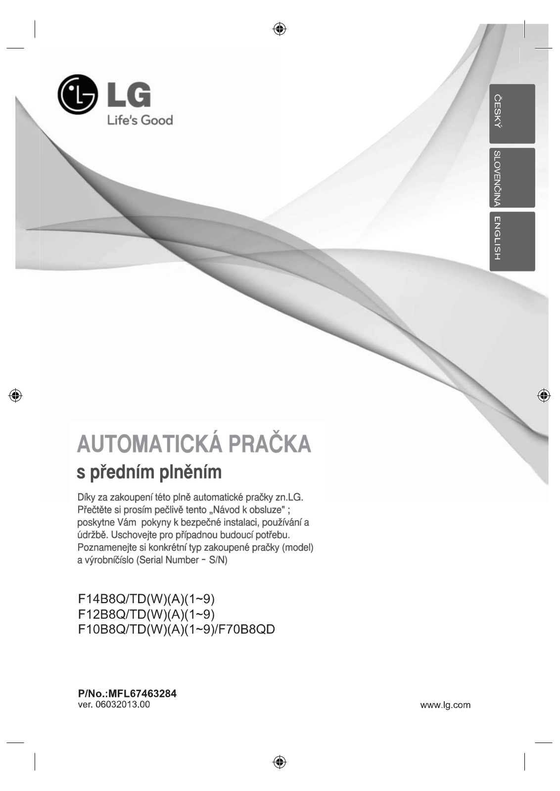 LG F84B8TDA User Manual