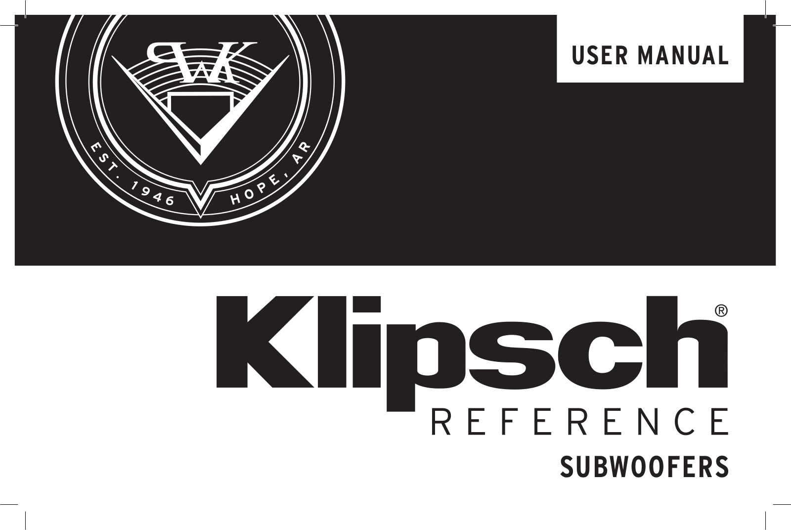 Klipsch R-120SW, R-100SW User manual