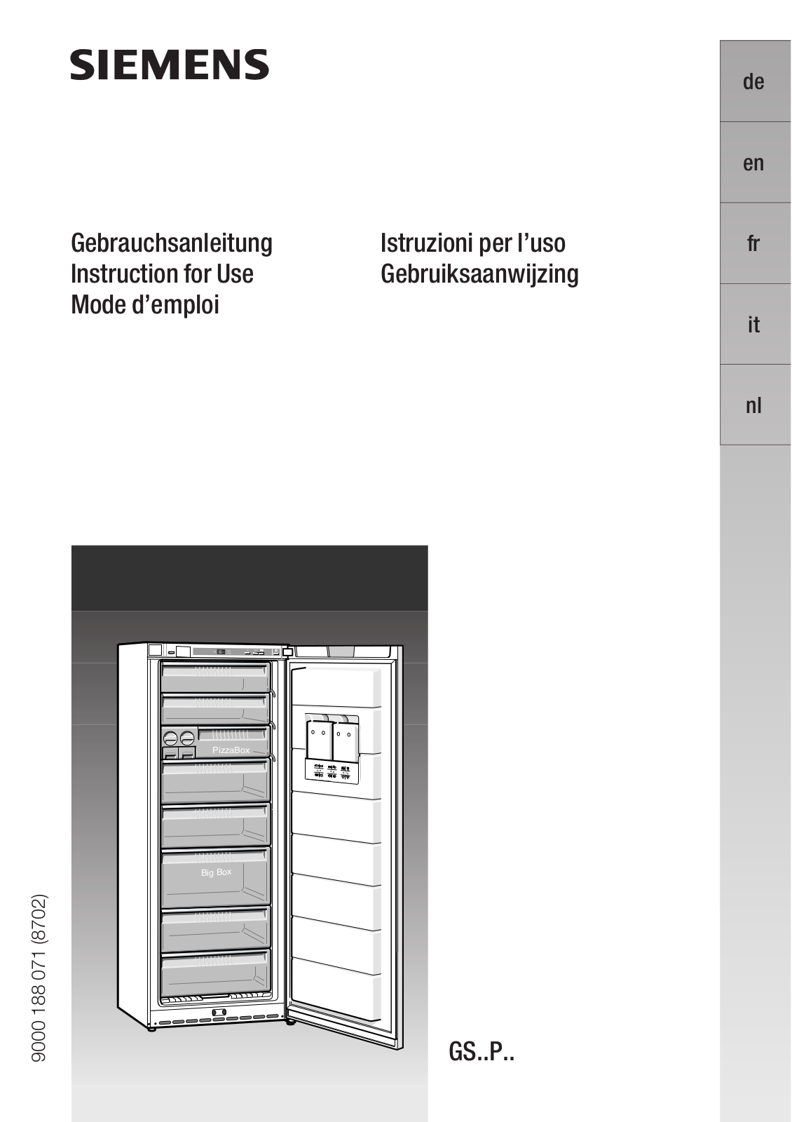 SIEMENS GS34PA91 User Manual