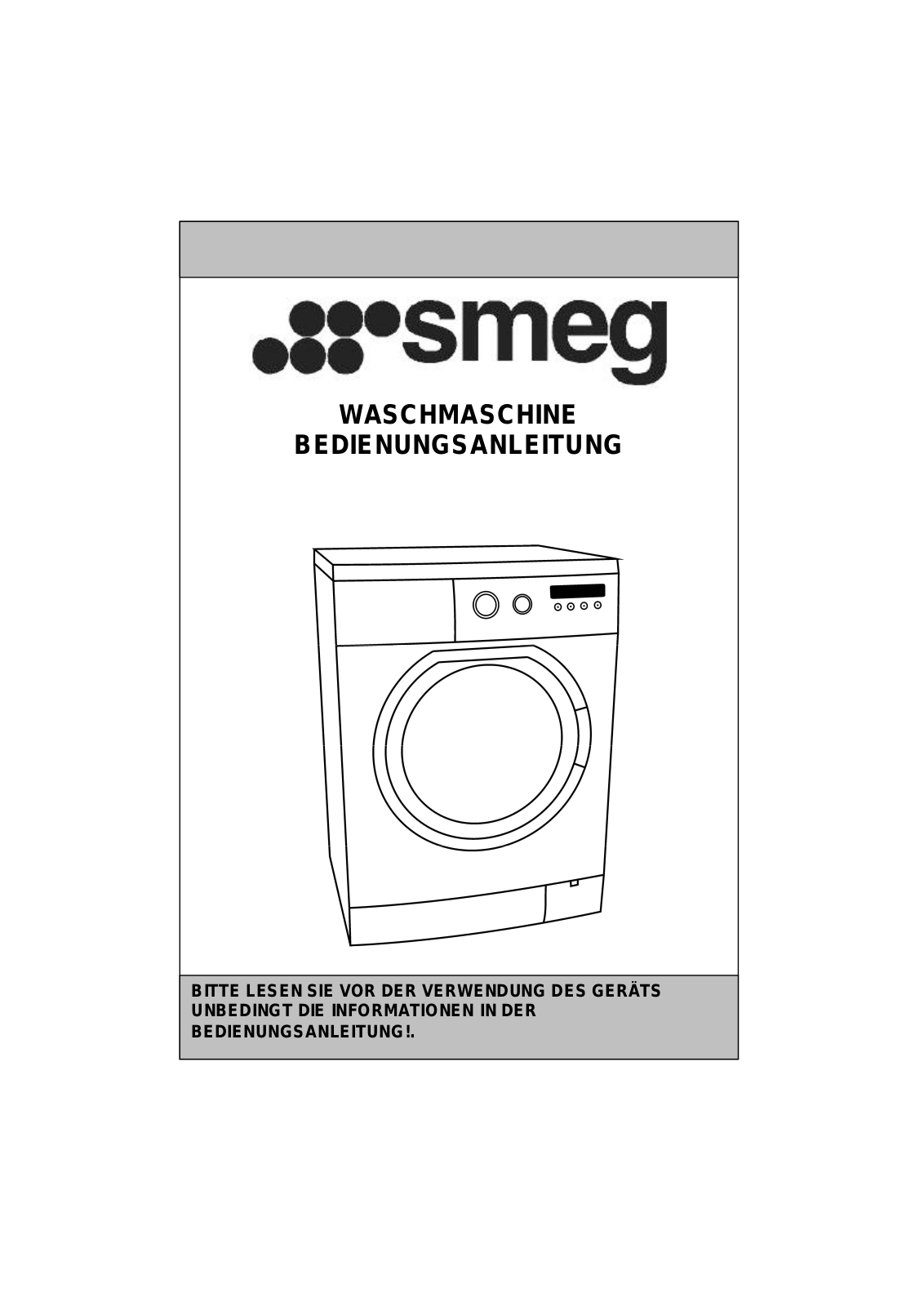 Smeg SWM126MD User Manual