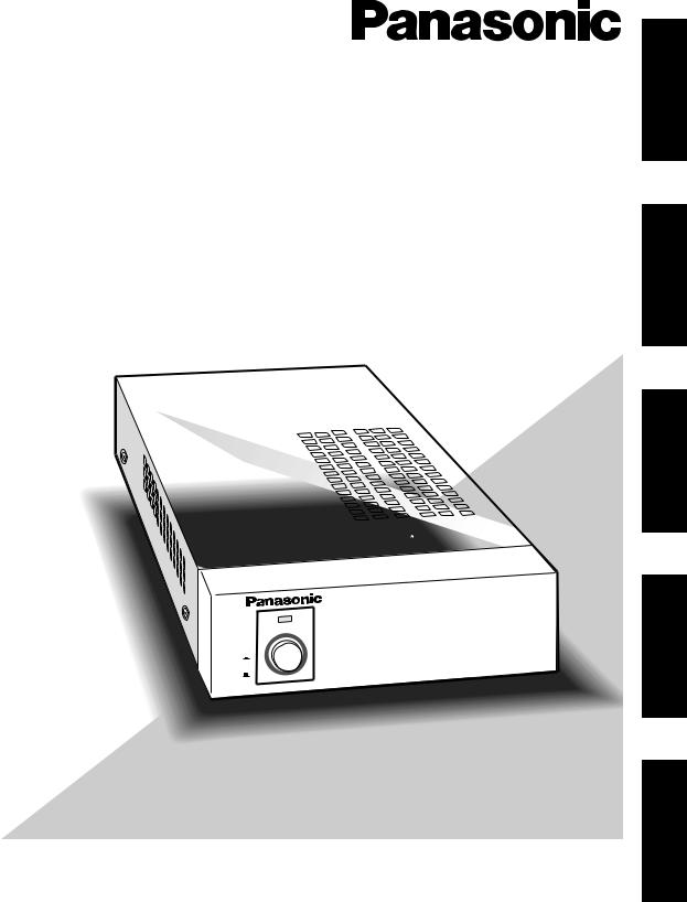 Panasonic WV-PS15 Operating instructions