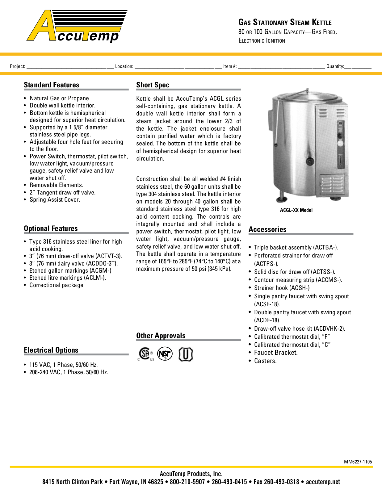 AccuTemp ACGL-100 User Manual