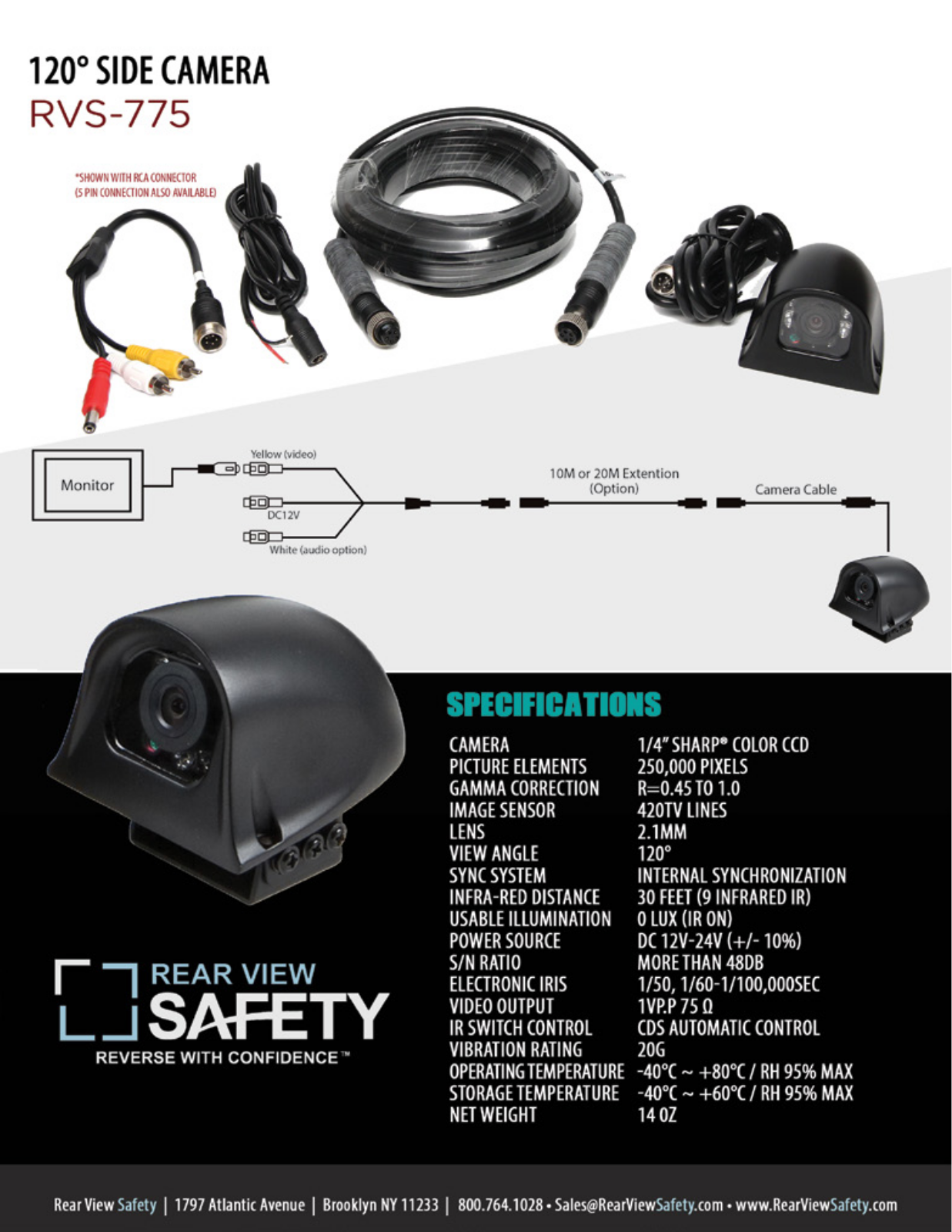 RVS Systems RVS-775L, RVS-775L-B-NC, RVS-775L-C, RVS-775L-C-04, RVS-775L-C-NC Specsheet