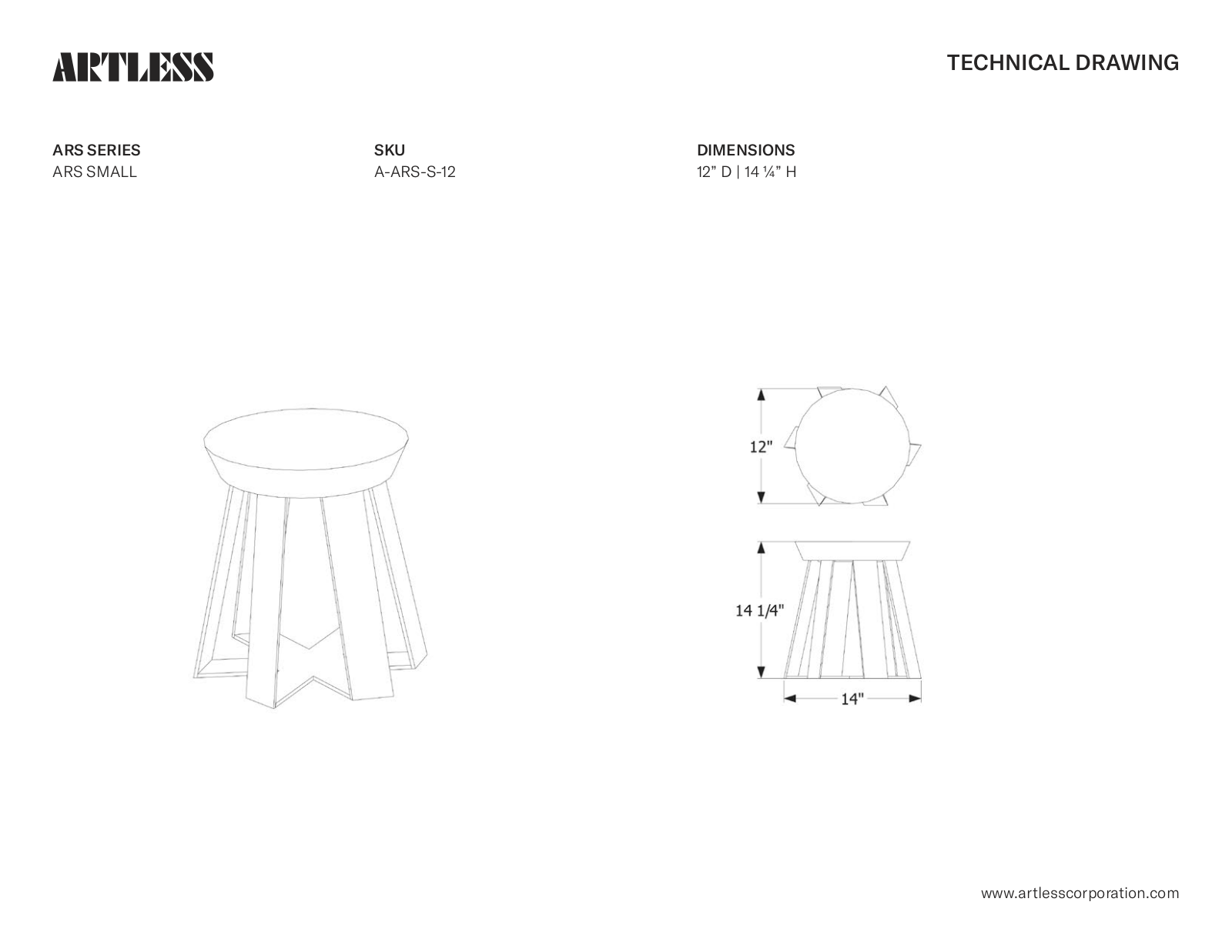 ARTLESS LYS10139 Dimentions - ManualMachine.com