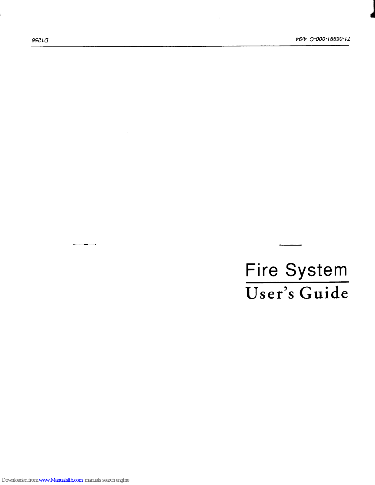 Myalarm D1256 User Manual