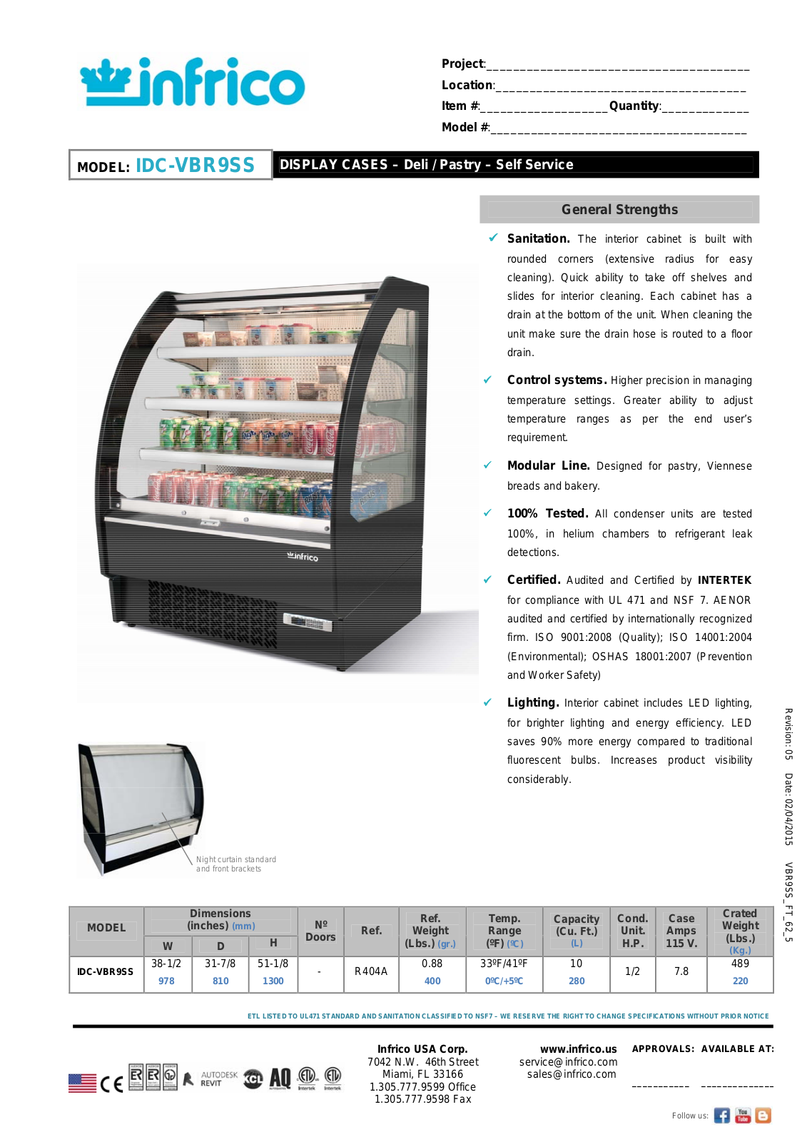 Infrico IDC-VBR9SS User Manual