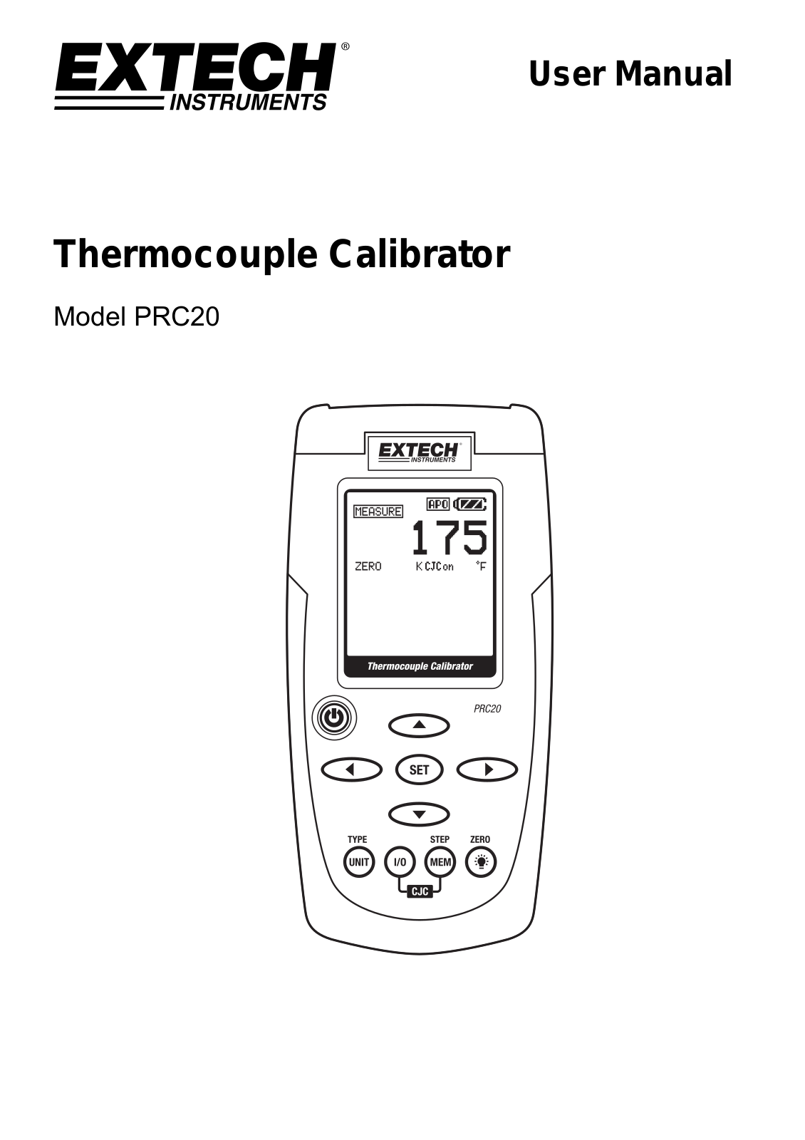 Extech PRC20 Operating Manual