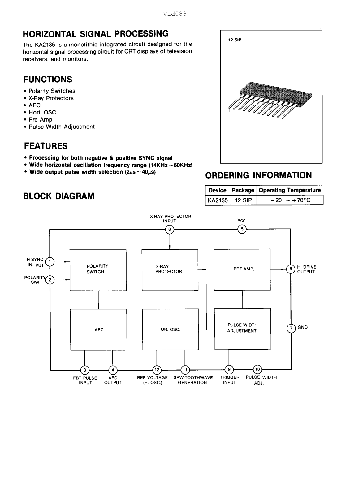 Samsung KA2135 Datasheet