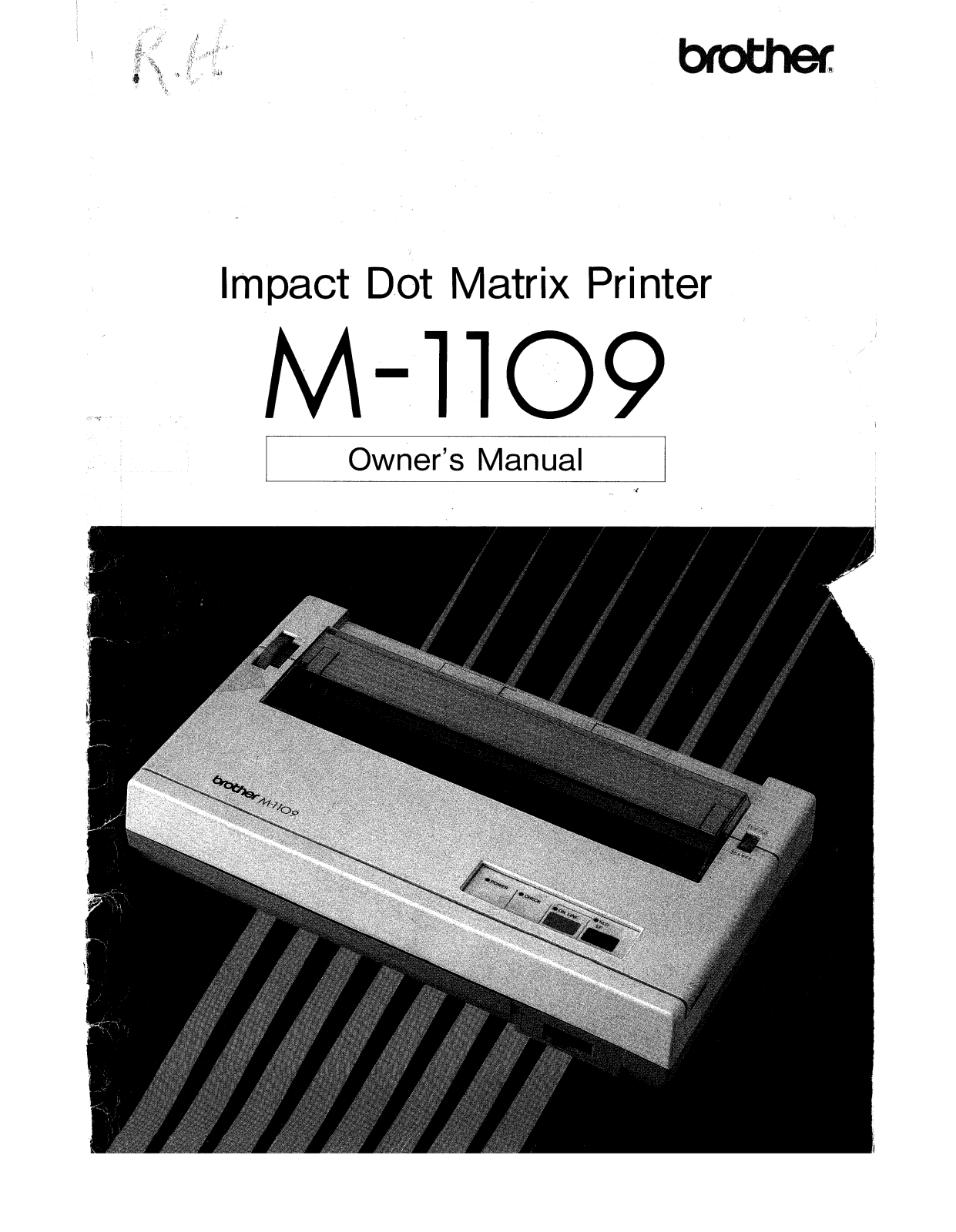 Brother M-1109 Owner's Manual