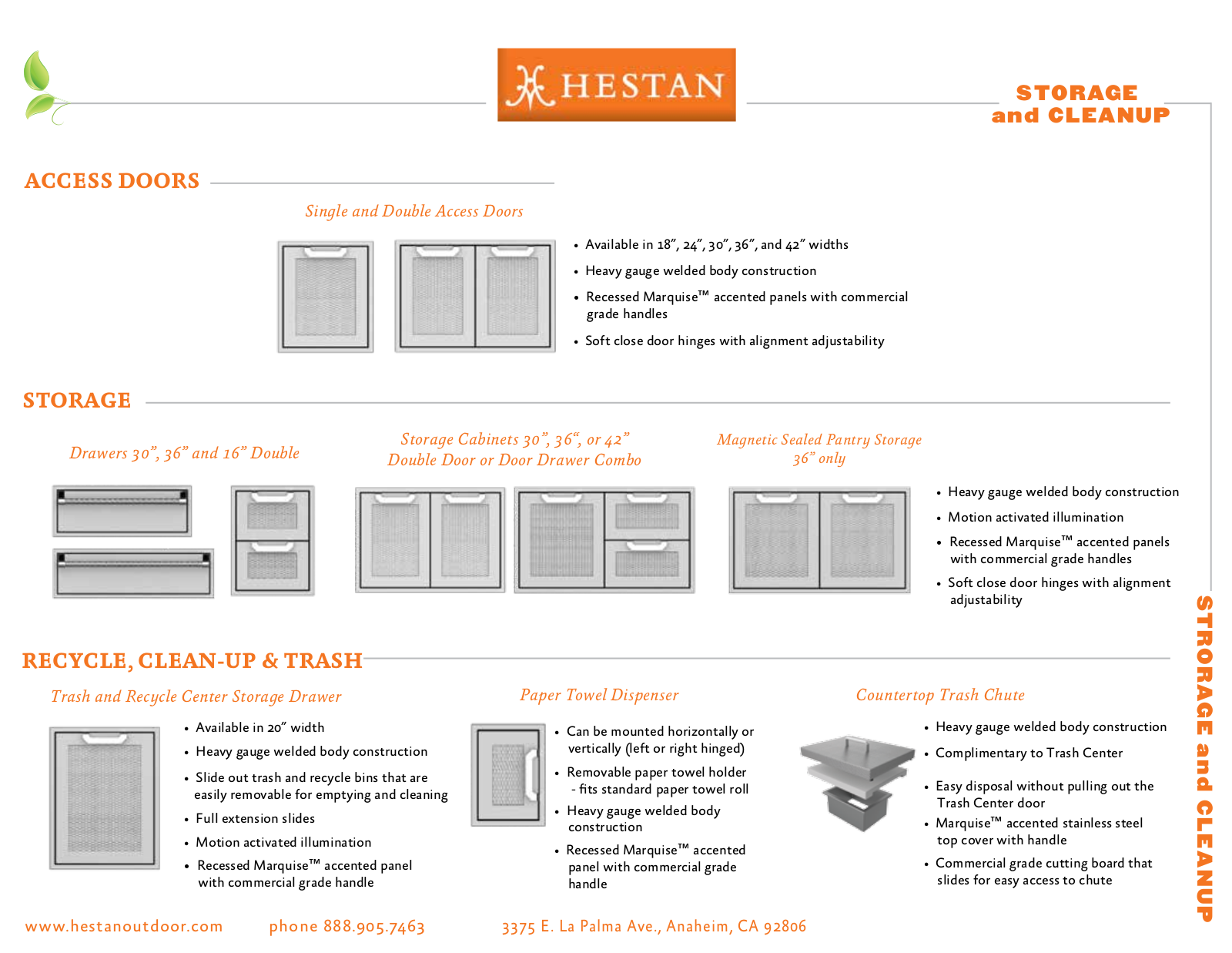 Hestan AGSD42BG Specifications