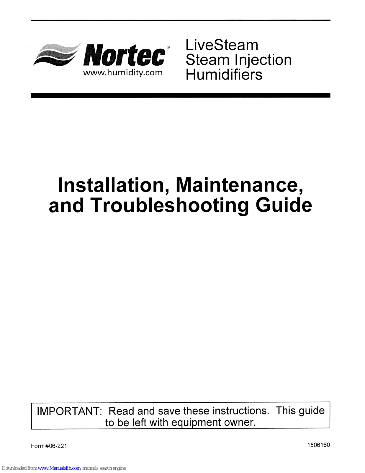 Nortec LiveStream Maintenance Manual