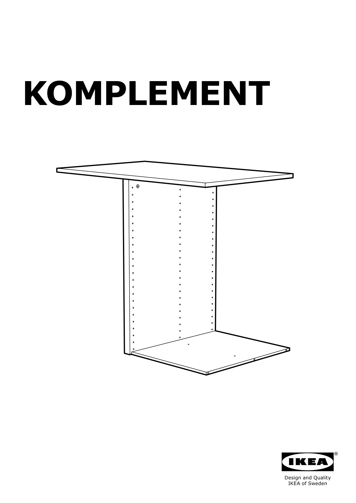 IKEA KOMPLEMENT Divider for frame User Manual