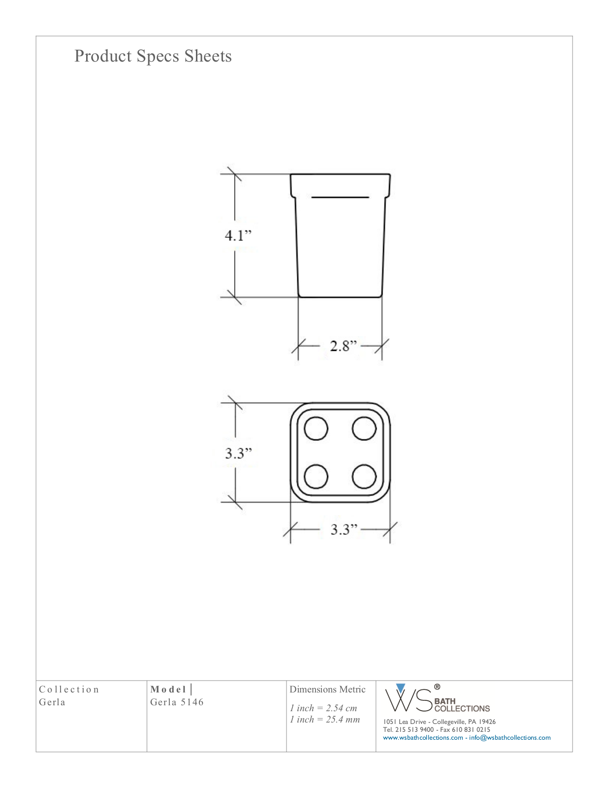 WS Bath Collections WSO3751 Specifications - ManualMachine.com