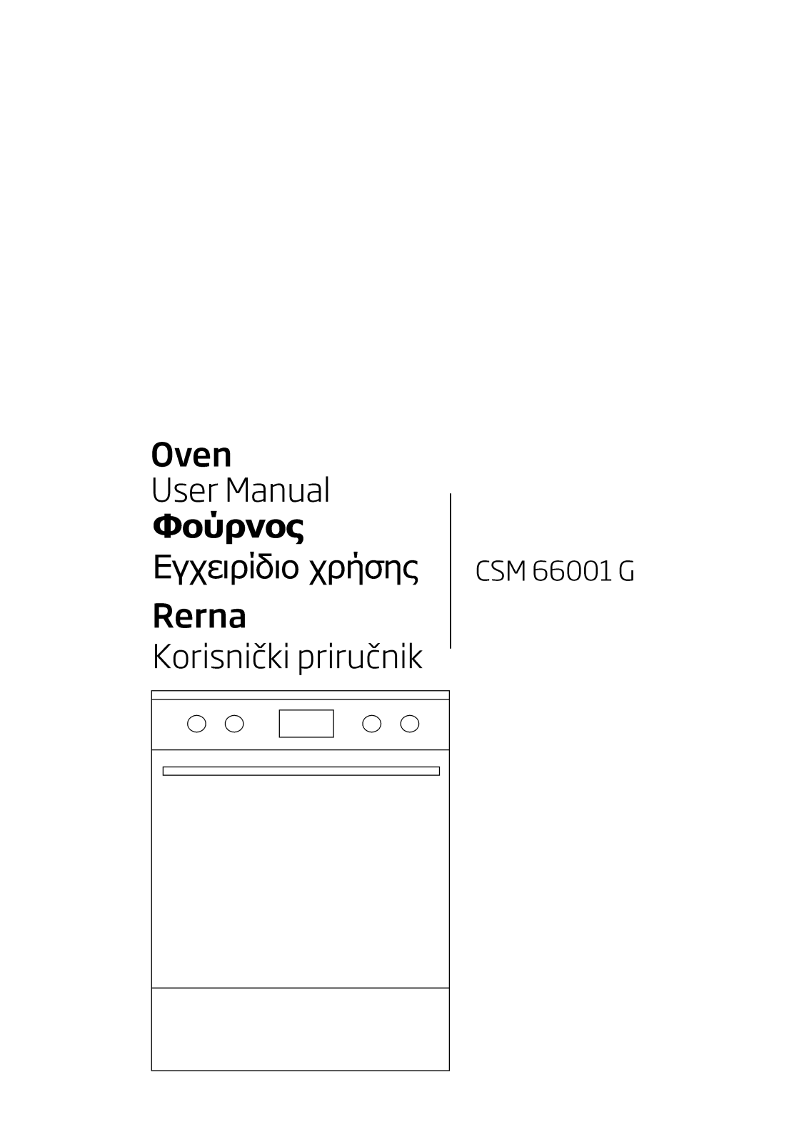 Beko CSM66001G User manual