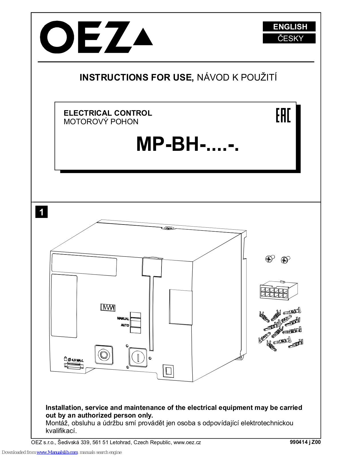 OEZ MP-BH Instruction Manual