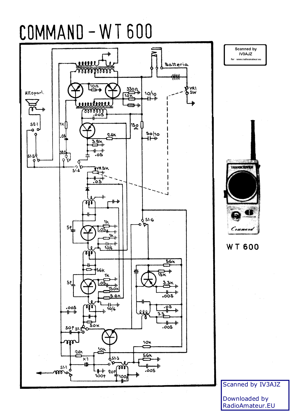 Inne CBCommandWT-600 Schematic