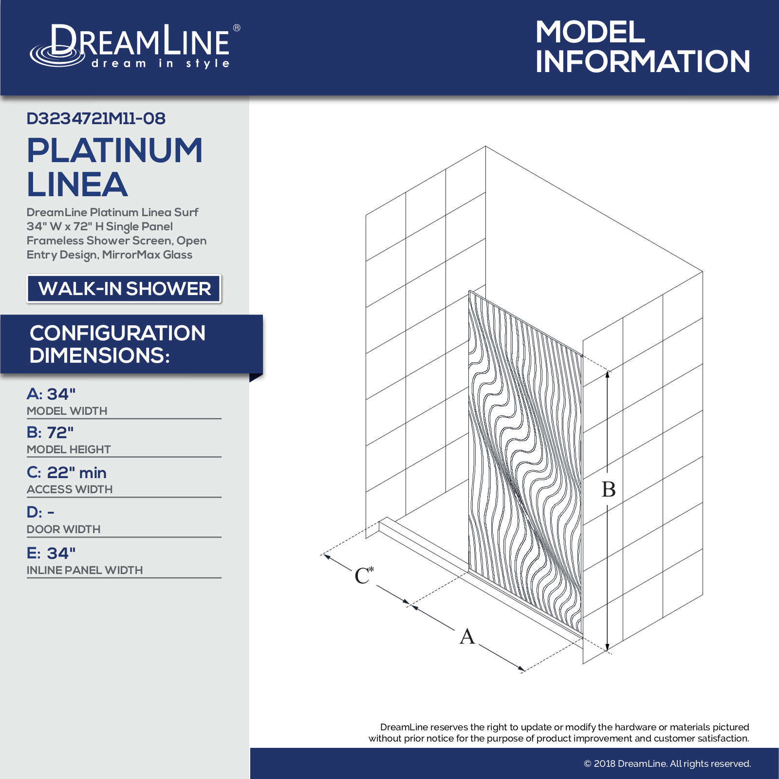 DreamLine DLN4815 Specifications - ManualMachine.com