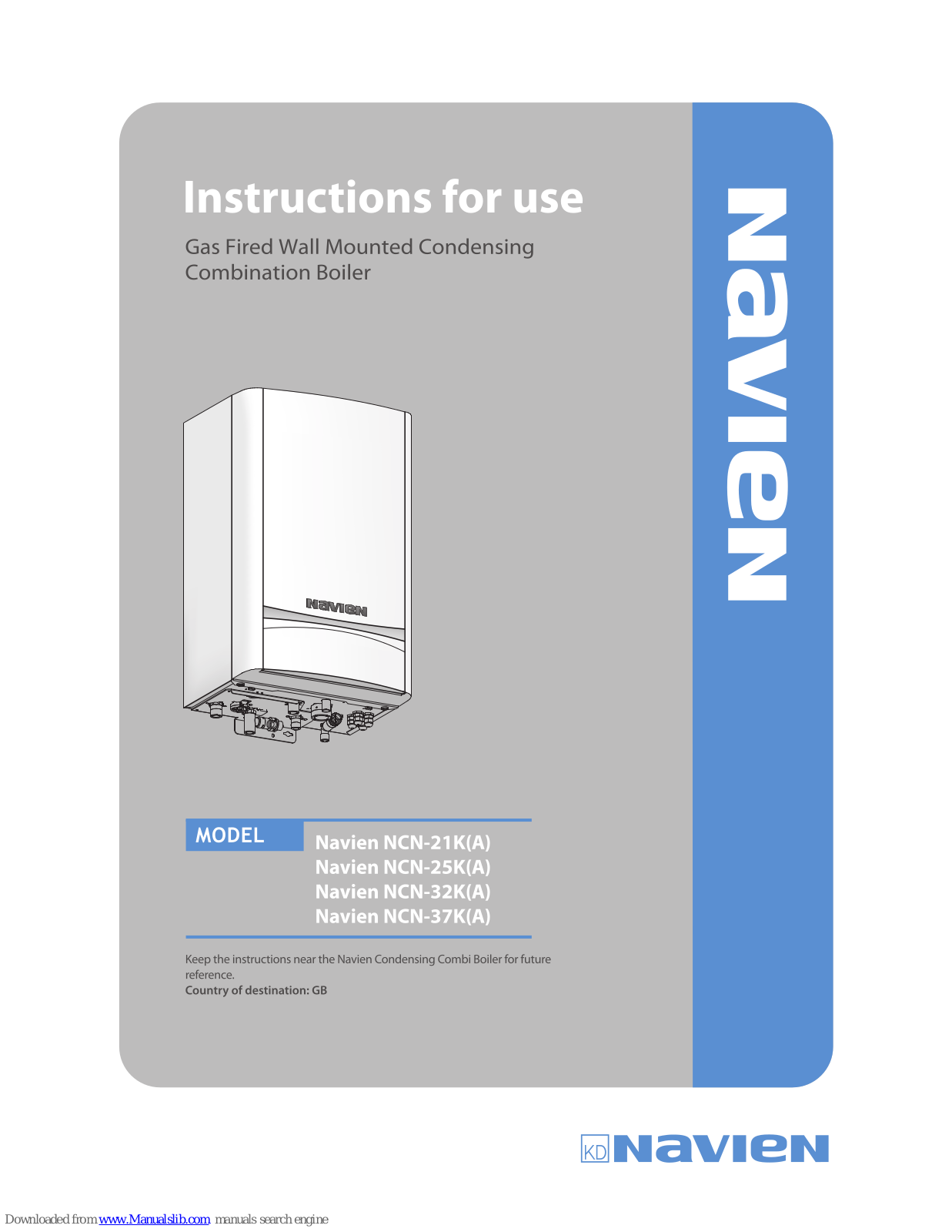 Navien NCN-21K(A), NCN-25K(A), NCN-32K(A), NCN-37(A) User Manual