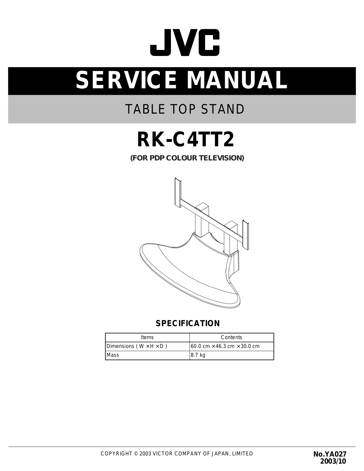 JVC RK-C4TT2 Service Manual