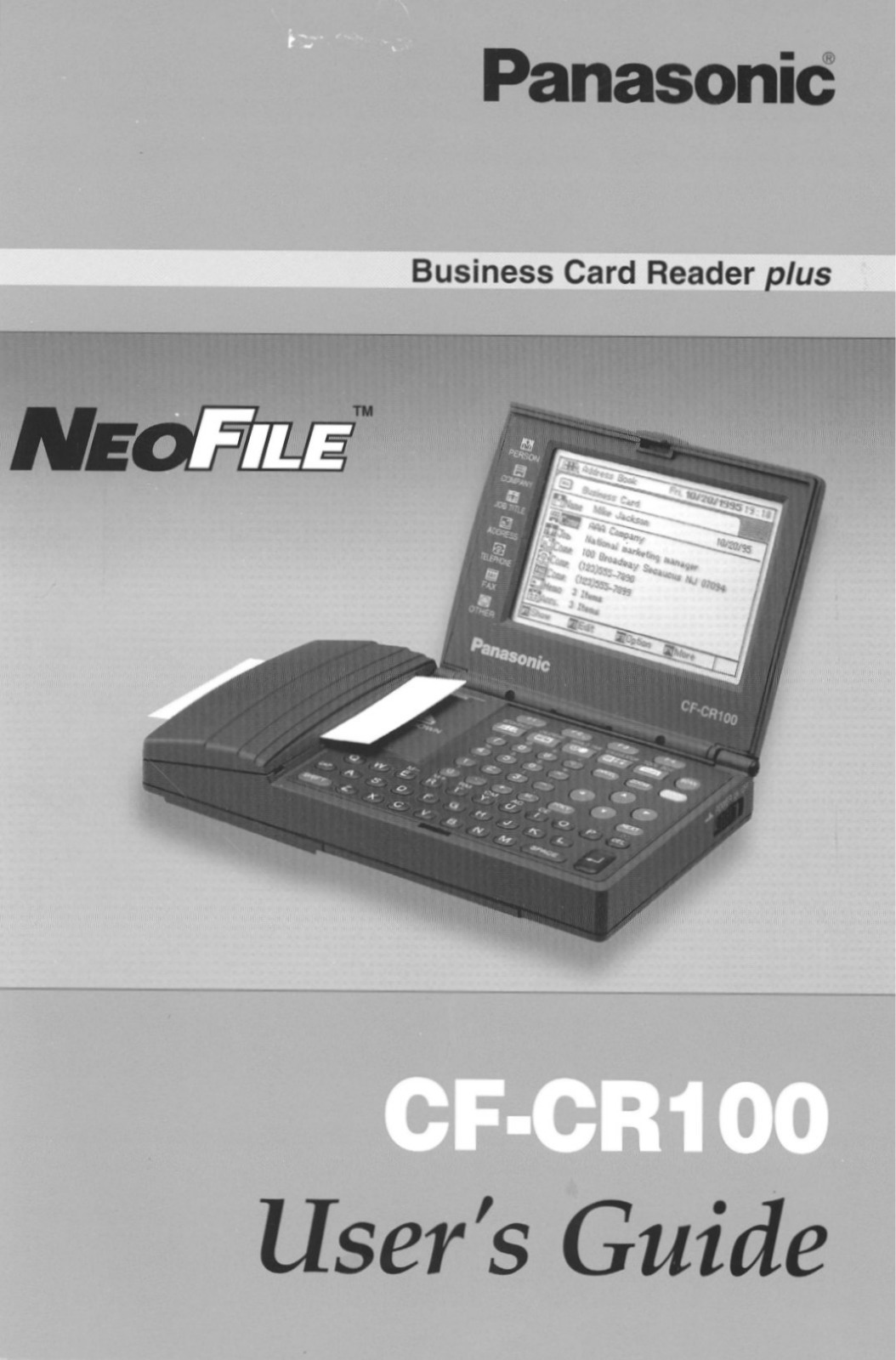 Panasonic CF-CR100 User Manual