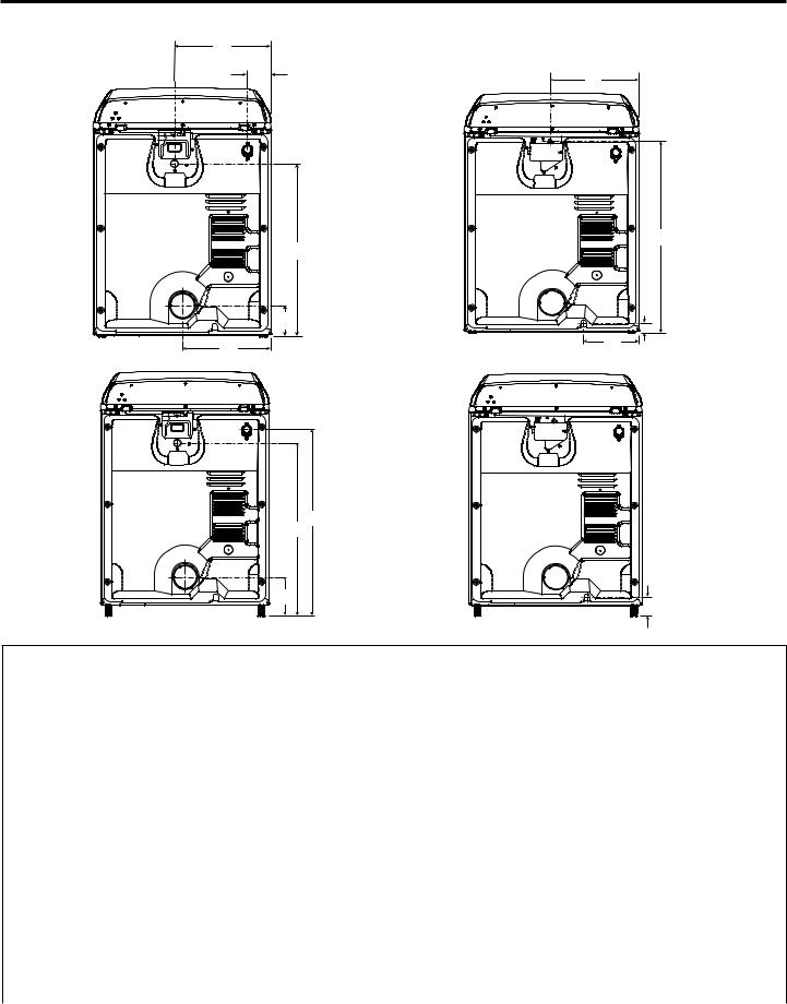 Whirlpool WED5050LW, YWED5050LW, WGD5050LW Dimension Guide