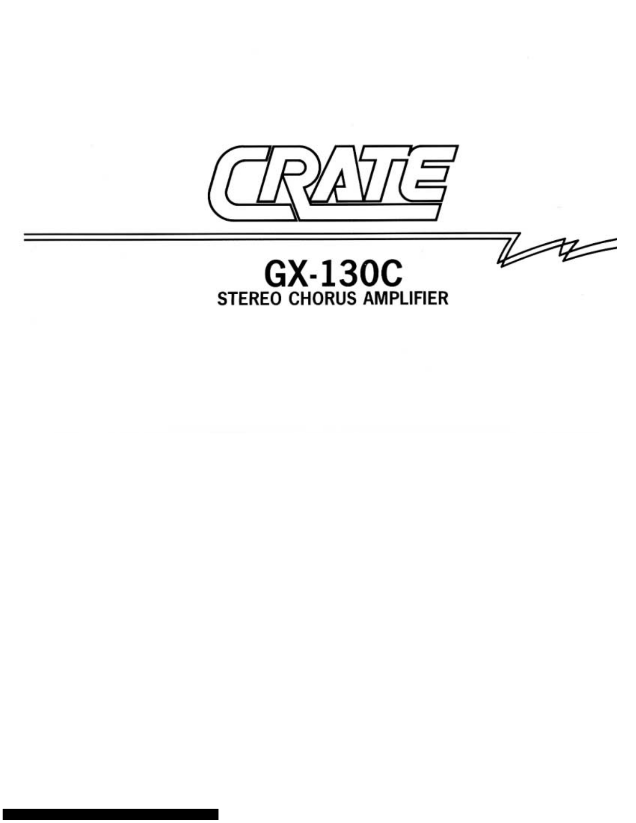 Crate GX-130C Owner's Manual