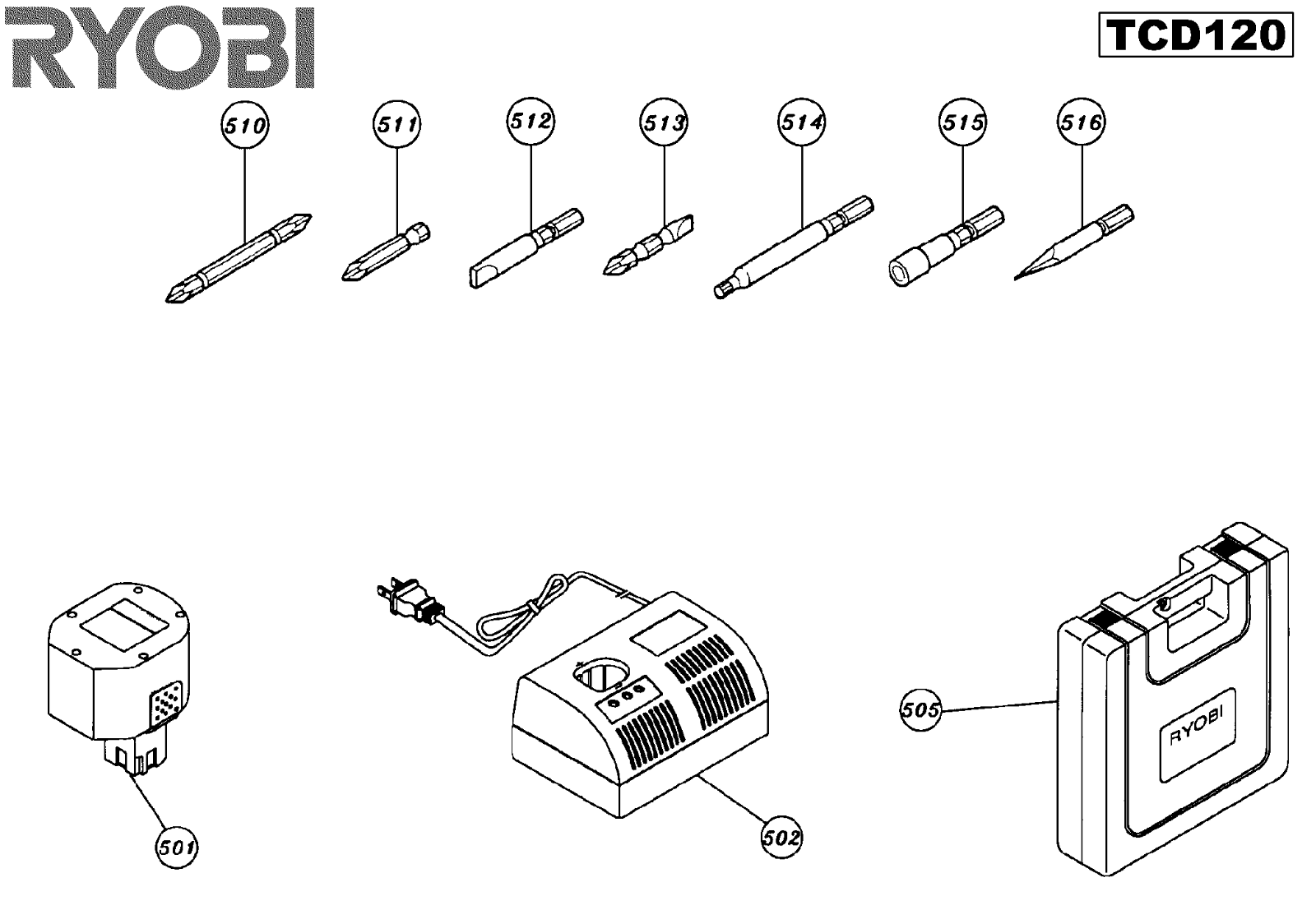 Ryobi TCD120 User Manual