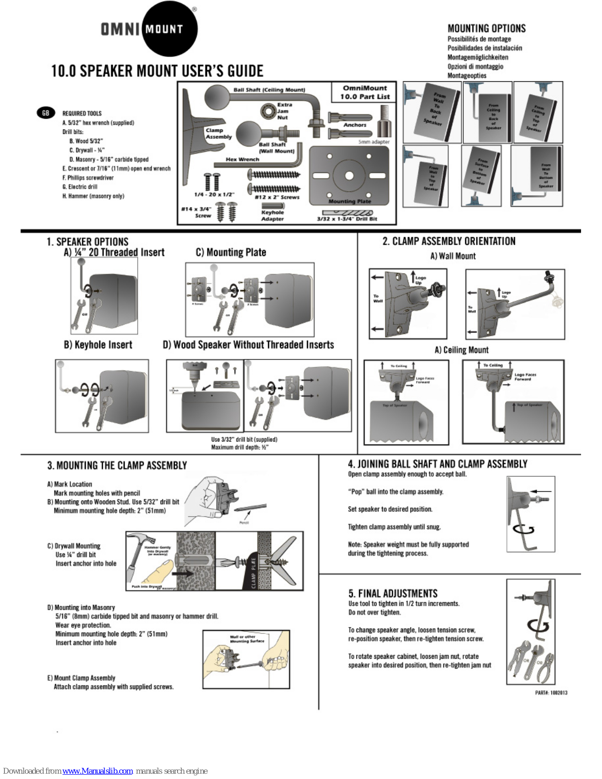 Omnimount 10.0 User Manual