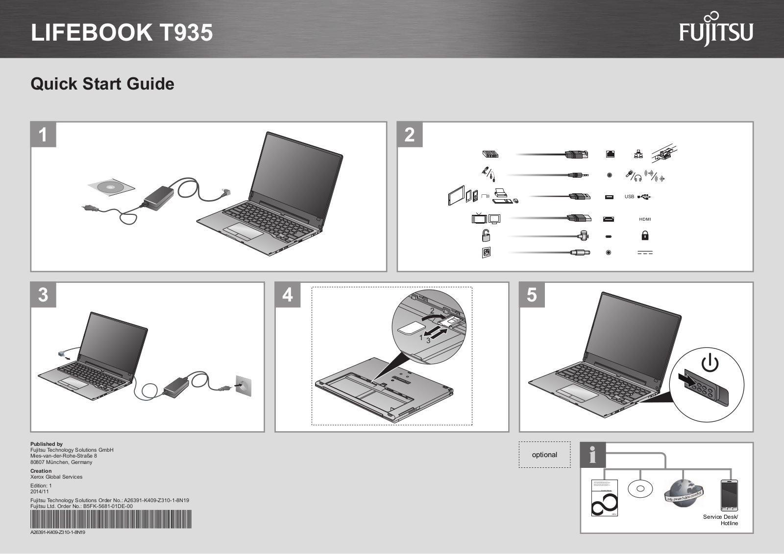 Fujitsu T935 User Manual