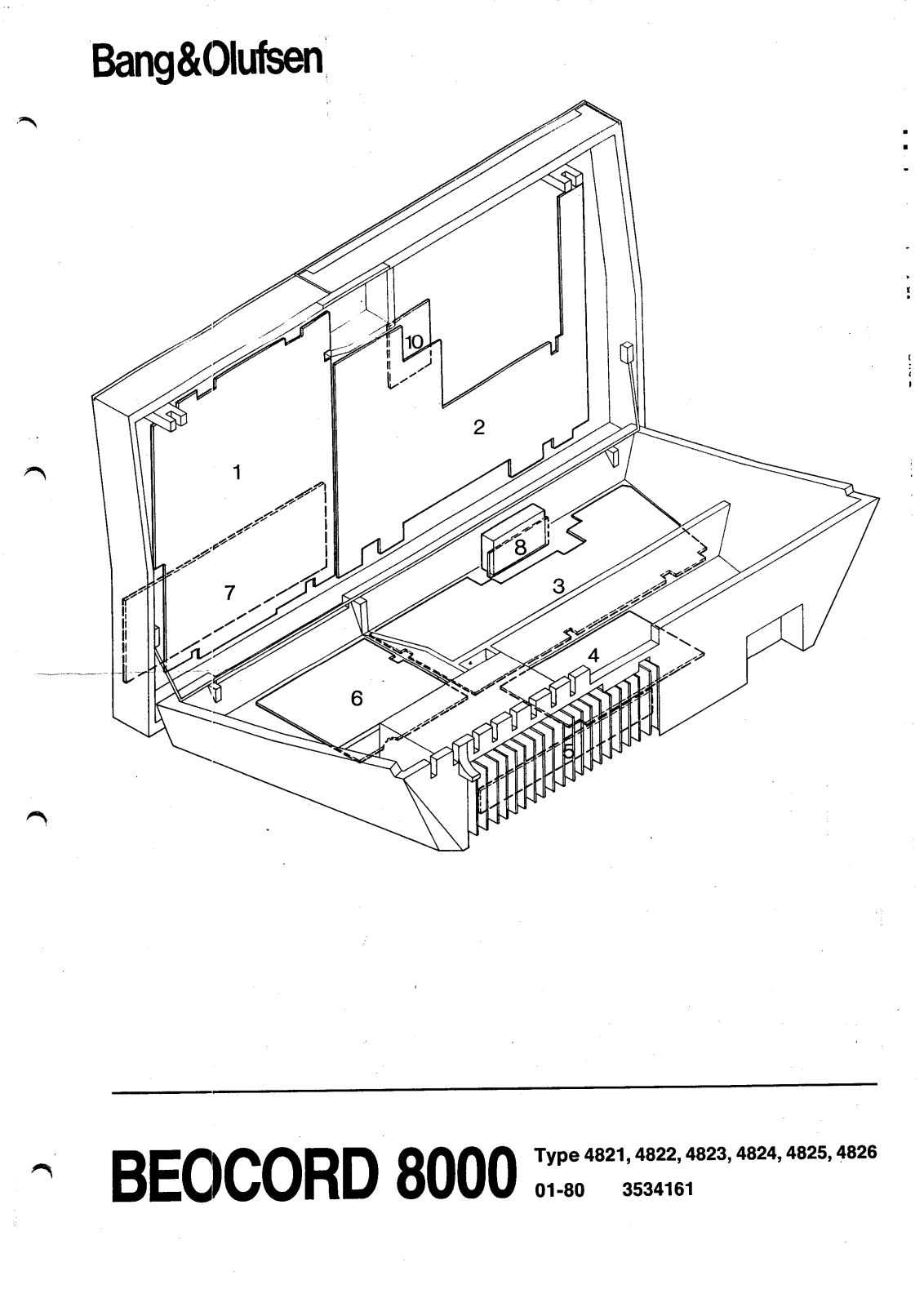 Bang Olufsen Beocord-8000, Beocord 1800, Beocord 8000 C Service Manual