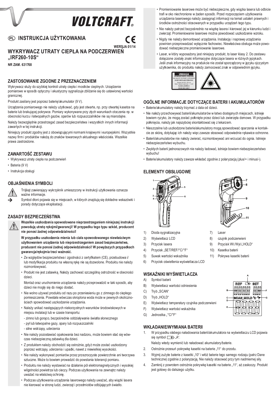 VOLTCRAFT IRF 260-10S User guide