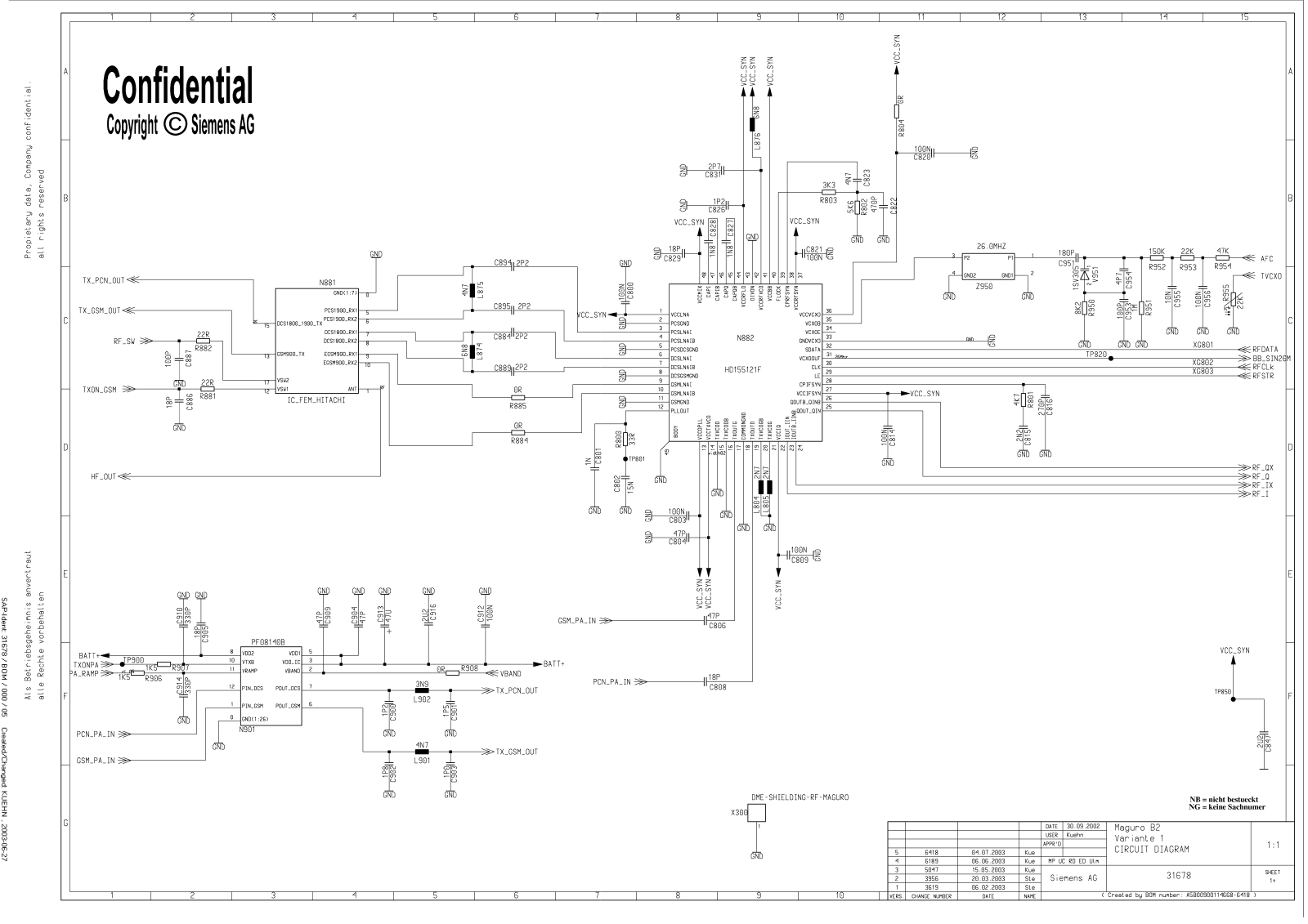 SIEMENS MC60 Schematics