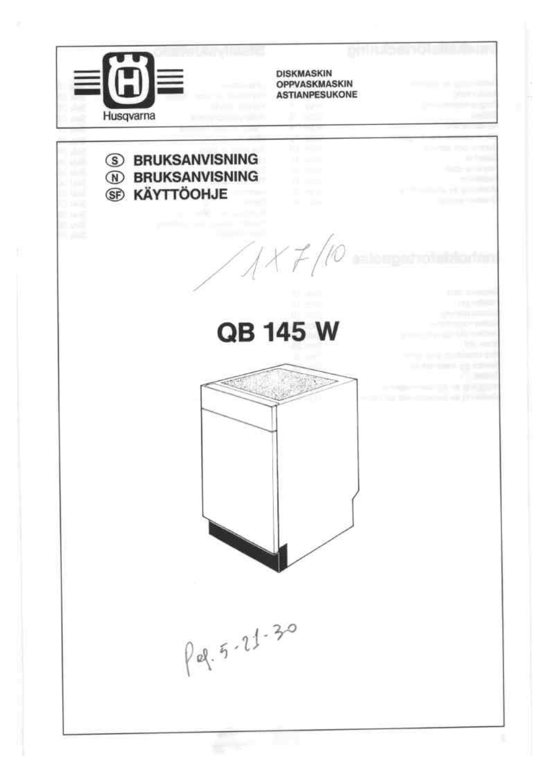 Husqvarna QB145, QB145W User Manual