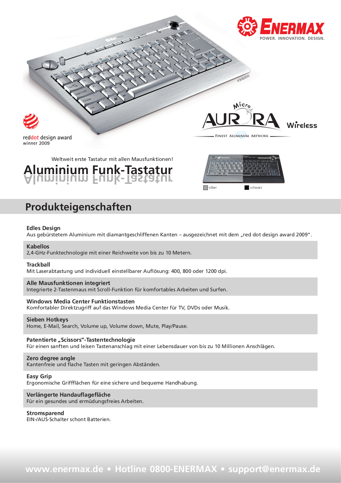 Enermax AURORA DATASHEET