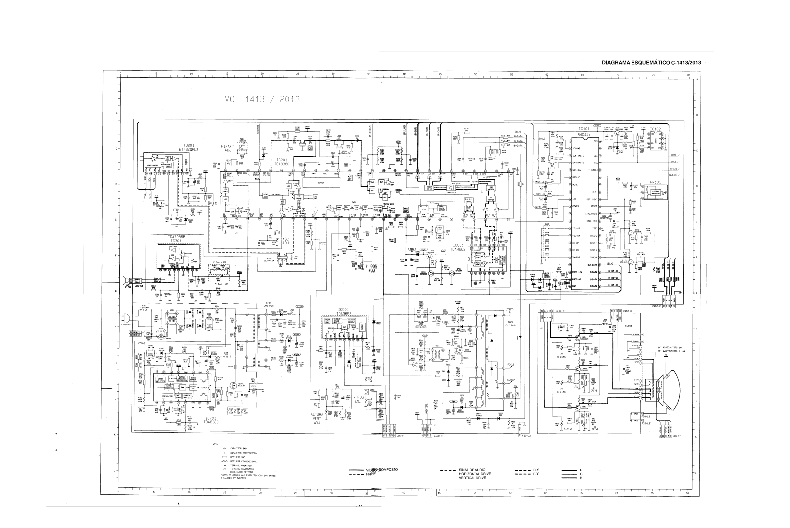 Sharp C-1413, C-2013 Schematic