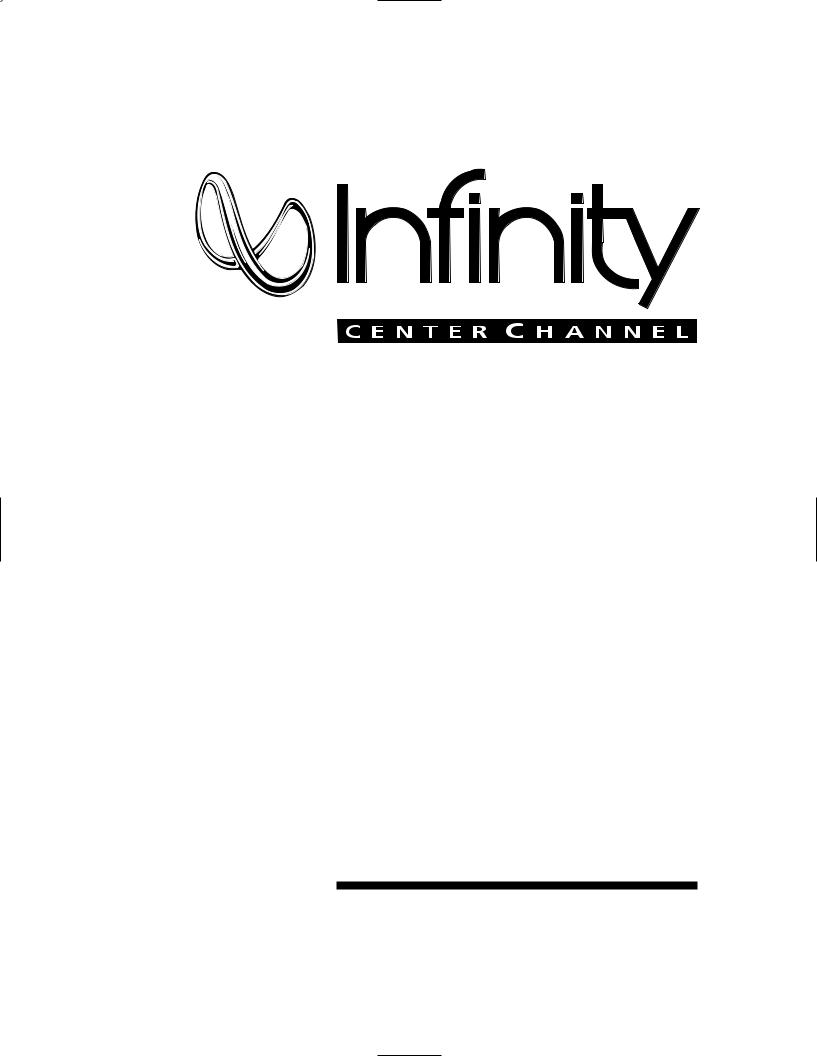 Infinity CC-2 User Manual