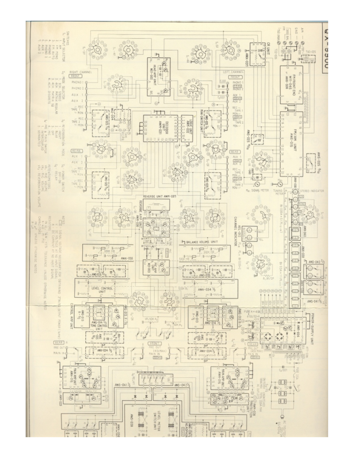 Pioneer QX-9900 Schematic