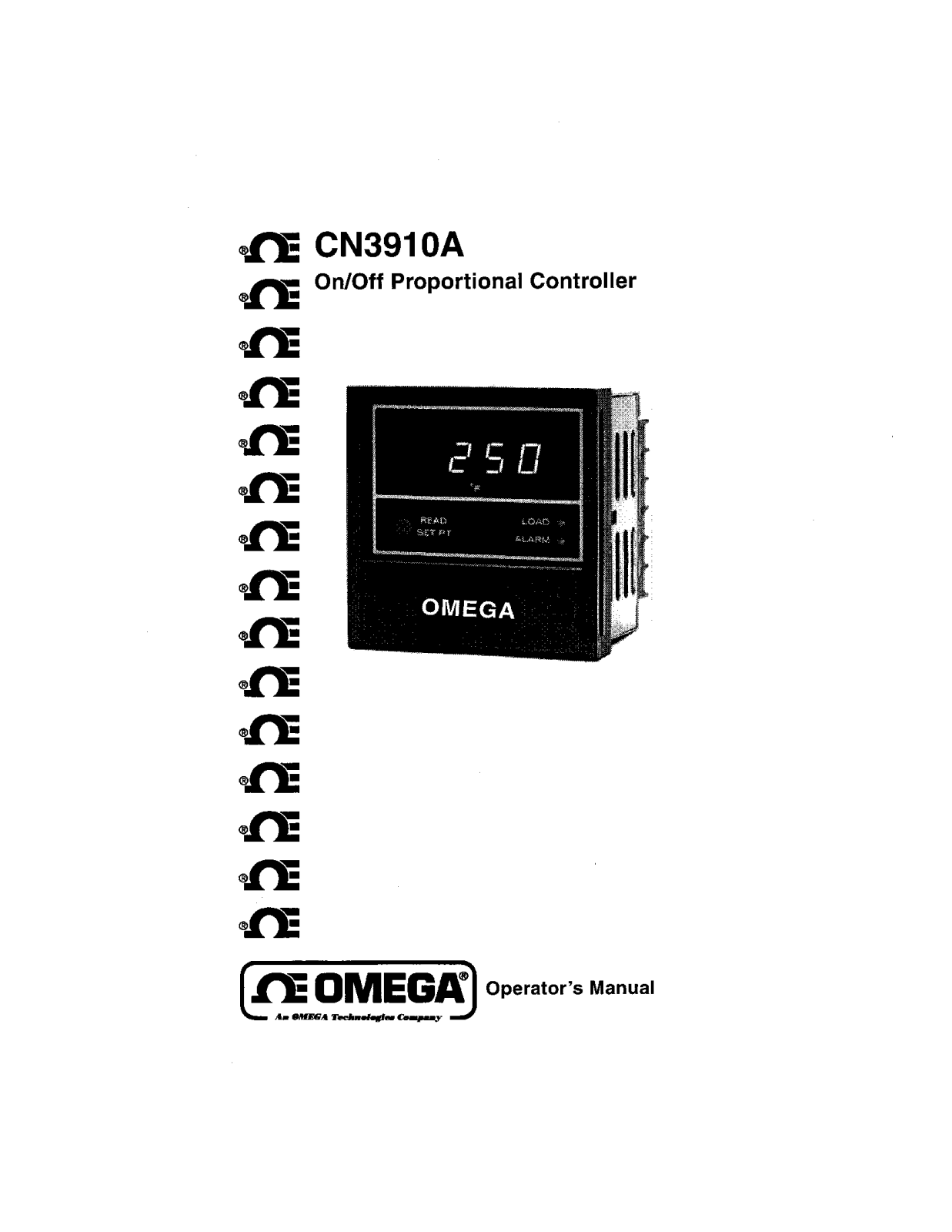 Omega Products CN3910AJC Installation  Manual