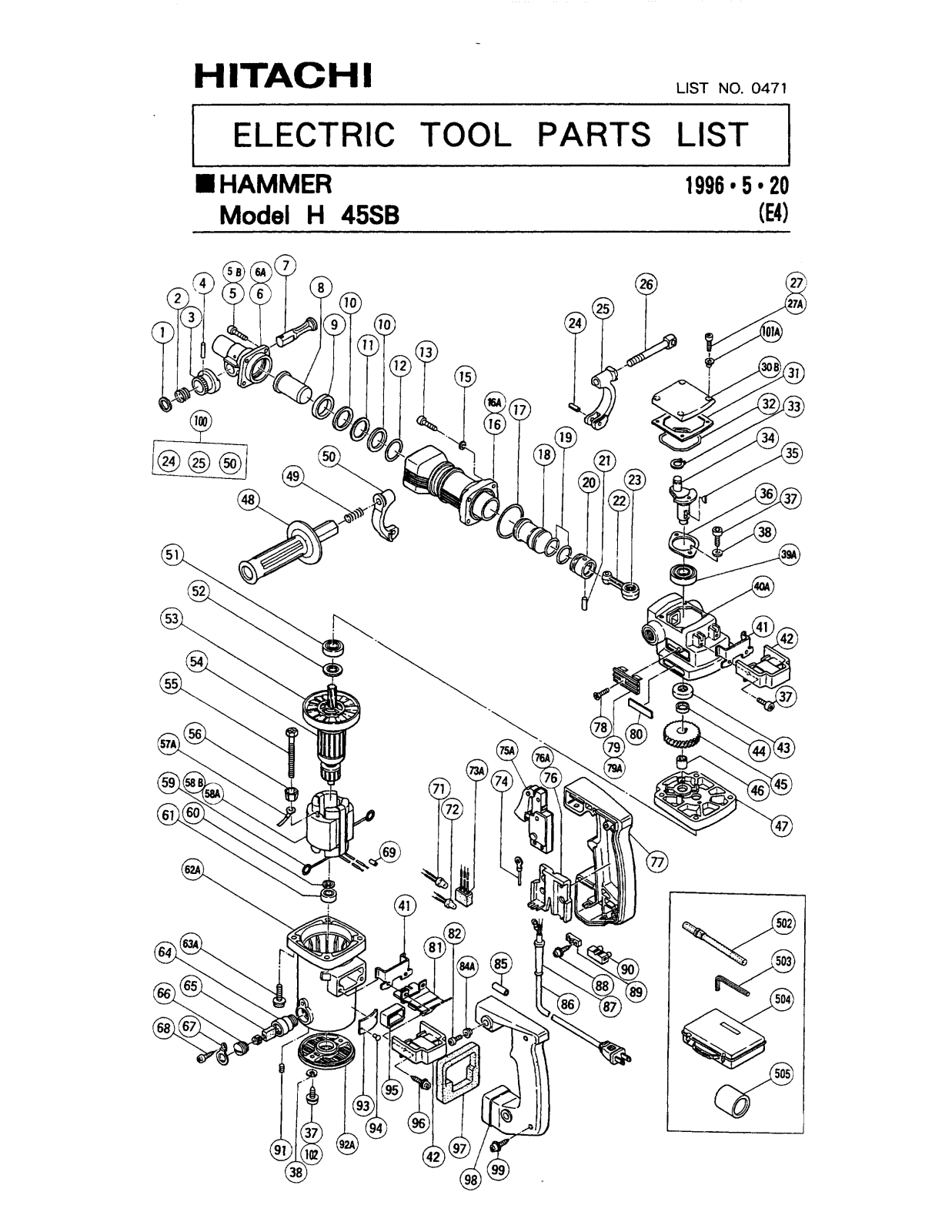 Hitachi H45SB User Manual