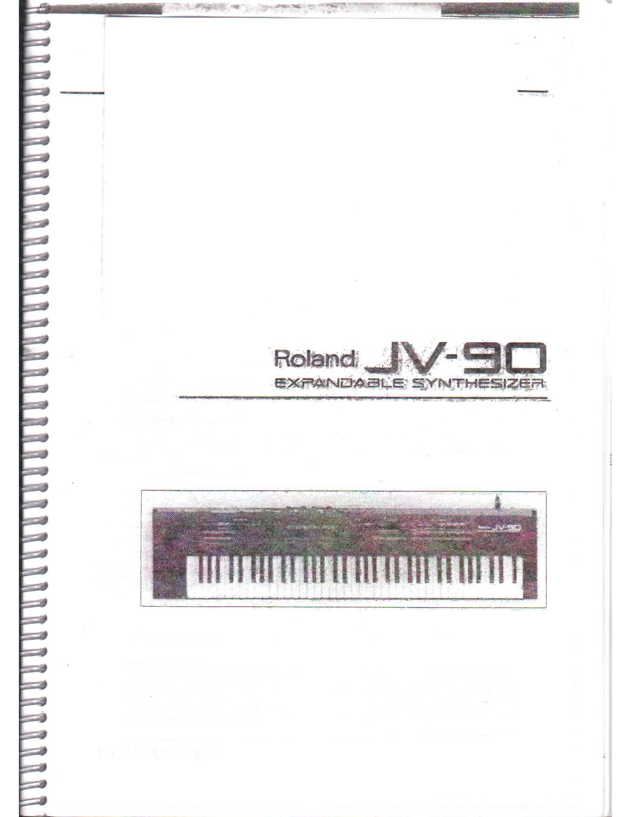 Roland JV-90 User Manual