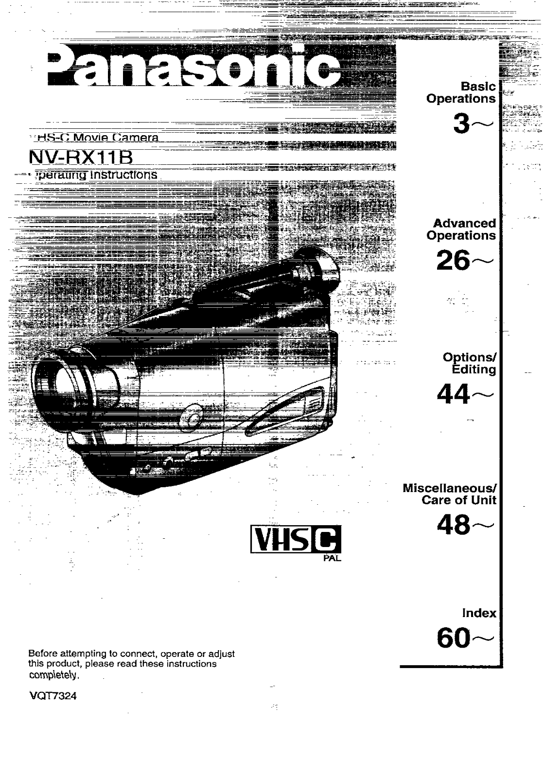 Panasonic NVRX11 User Manual