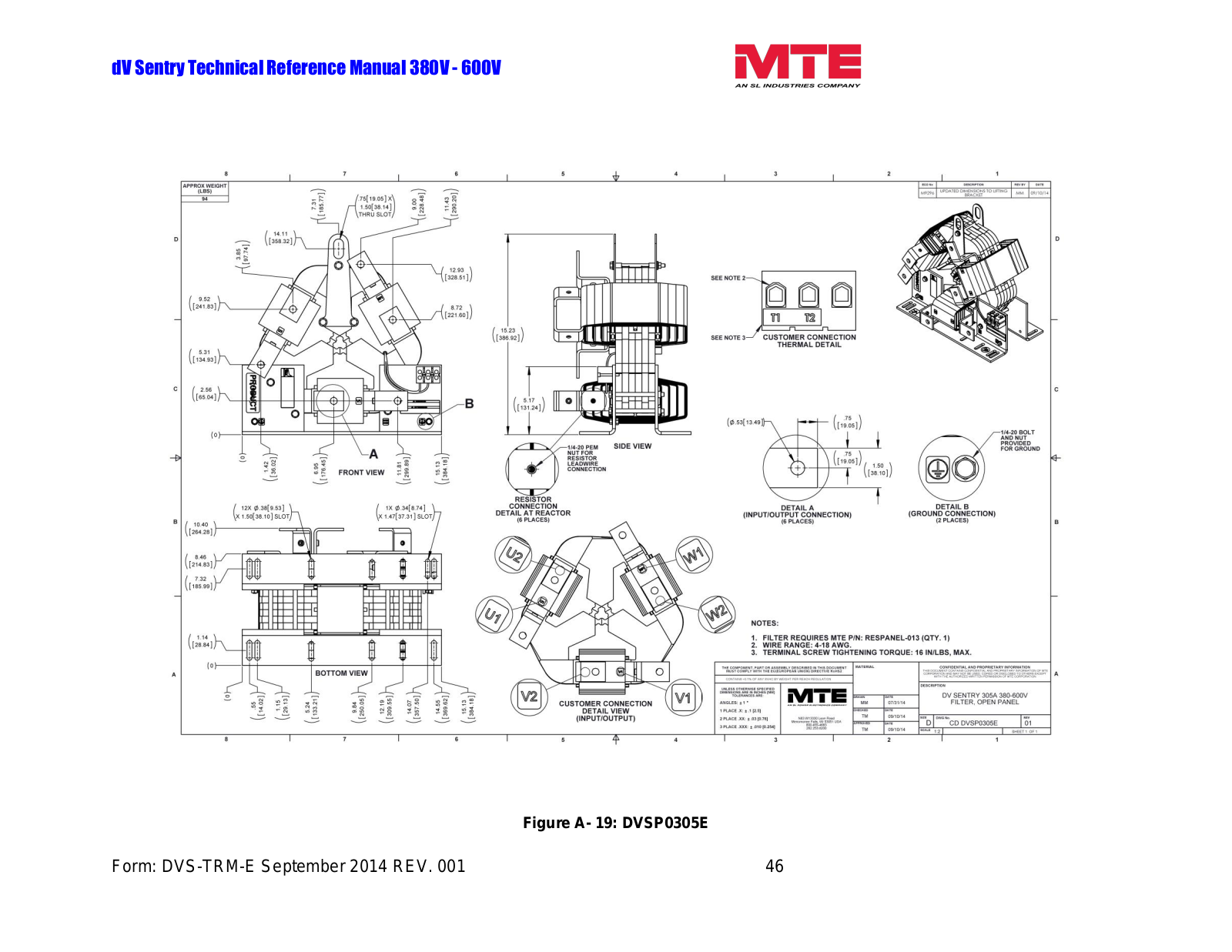 MTE DVSP0305E Technical Reference Manual