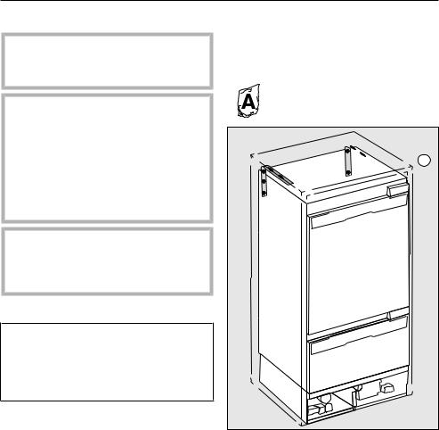 Miele MIRECTWODW93, MIRECTWODW68, KF2901SF Installation manual